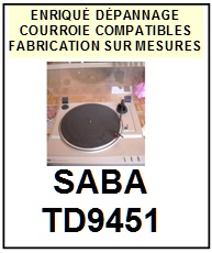 SABA-TD9451-COURROIES-COMPATIBLES