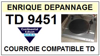 SABA-TD9451-COURROIES-COMPATIBLES