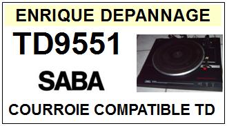 SABA-TD9551-COURROIES-COMPATIBLES