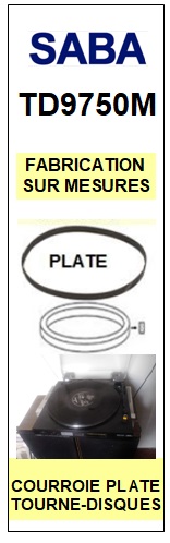 SABA-TD9750M-COURROIES-COMPATIBLES