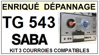 SABA-TG543-COURROIES-COMPATIBLES