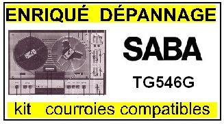 SABA-TG546G-COURROIES-COMPATIBLES