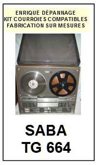 SABA-TG664-COURROIES-COMPATIBLES
