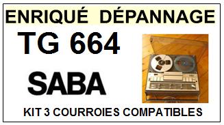 SABA-TG664-COURROIES-COMPATIBLES