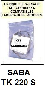 SABA-TK220S-COURROIES-COMPATIBLES