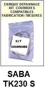 SABA-TK230S-COURROIES-COMPATIBLES