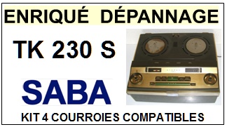 SABA-TK230S-COURROIES-COMPATIBLES