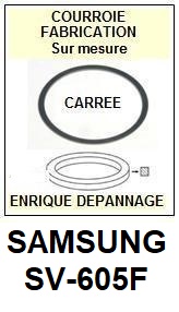 SAMSUNG-SV605F SV-605F-COURROIES-COMPATIBLES