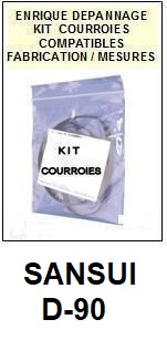 SANSUI-D90 D-90-COURROIES-ET-KITS-COURROIES-COMPATIBLES