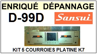 SANSUI-D99D D-99D-COURROIES-COMPATIBLES