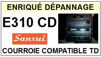 SANSUI-E310CD-COURROIES-COMPATIBLES