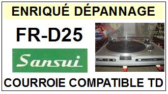 SANSUI-FRD25 FR-D25-COURROIES-COMPATIBLES
