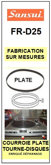 SANSUI-FRD25 FR-D25-COURROIES-ET-KITS-COURROIES-COMPATIBLES