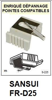 SANSUI-FRD25  FR-D25-POINTES-DE-LECTURE-DIAMANTS-SAPHIRS-COMPATIBLES