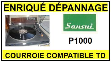 SANSUI-P1000 P-1000-COURROIES-COMPATIBLES