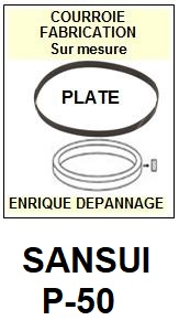 SANSUI-P50 P-50-COURROIES-ET-KITS-COURROIES-COMPATIBLES