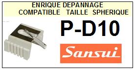 SANSUI-PD10  P-D10-POINTES-DE-LECTURE-DIAMANTS-SAPHIRS-COMPATIBLES