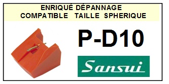 SANSUI-PD10  P-D10 (2MONTAGE)-POINTES-DE-LECTURE-DIAMANTS-SAPHIRS-COMPATIBLES