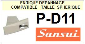 SANSUI-PD11  P-D11-POINTES-DE-LECTURE-DIAMANTS-SAPHIRS-COMPATIBLES