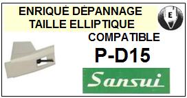 SANSUI-PD15 P-D15-POINTES-DE-LECTURE-DIAMANTS-SAPHIRS-COMPATIBLES