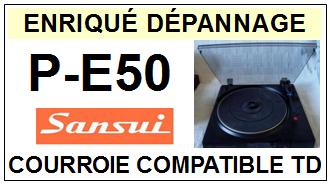 SANSUI-PE50 P-E50-COURROIES-COMPATIBLES
