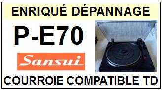 SANSUI-PE70 P-E70-COURROIES-COMPATIBLES