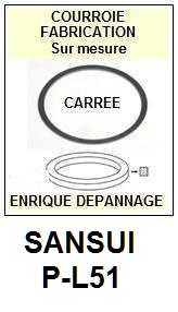 SANSUI-PL51 P-L51-COURROIES-COMPATIBLES