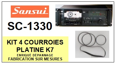 SANSUI-SC1330 SC-1330-COURROIES-COMPATIBLES