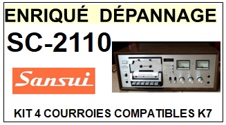 SANSUI-SC2110 SC-2110-COURROIES-COMPATIBLES
