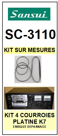 SANSUI-SC3110 SC-3110-COURROIES-ET-KITS-COURROIES-COMPATIBLES