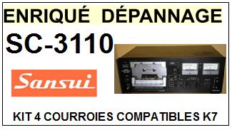 SANSUI-SC3110 SC-3110-COURROIES-ET-KITS-COURROIES-COMPATIBLES