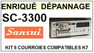 SANSUI-SC3300 SC-3300-COURROIES-ET-KITS-COURROIES-COMPATIBLES