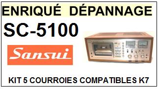SANSUI-SC5100 SC-5100-COURROIES-COMPATIBLES