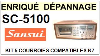 SANSUI-SC5100 SC-5100-COURROIES-ET-KITS-COURROIES-COMPATIBLES