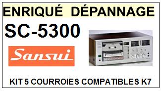 SANSUI-SC5300 SC-5300-COURROIES-COMPATIBLES
