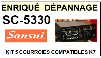 SANSUI-SC5330 SC-5330-COURROIES-COMPATIBLES