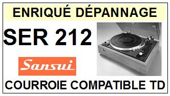 SANSUI-SER212 SER-212-COURROIES-COMPATIBLES