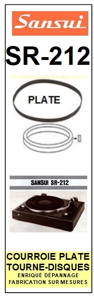 SANSUI-SR212 SR-212-COURROIES-COMPATIBLES