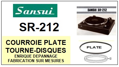 SANSUI-SR212 SR-212-COURROIES-COMPATIBLES