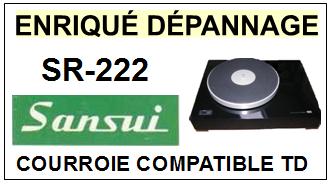 SANSUI-SR222 SR-222-COURROIES-COMPATIBLES