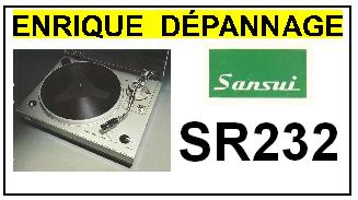 SANSUI-SR232-COURROIES-COMPATIBLES