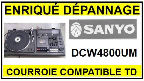 SANYO-DCW4800UM-COURROIES-COMPATIBLES