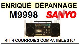 SANYO-M9998-COURROIES-COMPATIBLES