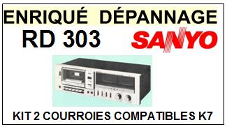 SANYO-RD303 RD-303-COURROIES-COMPATIBLES