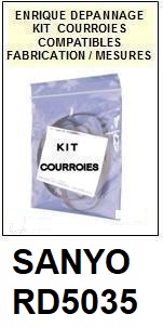 SANYO-RD5035-COURROIES-COMPATIBLES