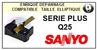 SANYO-SERIE PLUS Q25-POINTES-DE-LECTURE-DIAMANTS-SAPHIRS-COMPATIBLES