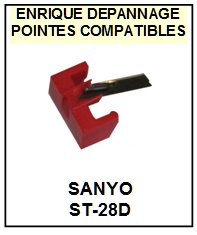 SANYO-ST28D ST-28D-POINTES-DE-LECTURE-DIAMANTS-SAPHIRS-COMPATIBLES