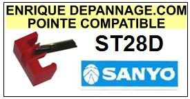 SANYO-ST28D  ST-28D-POINTES-DE-LECTURE-DIAMANTS-SAPHIRS-COMPATIBLES