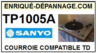 SANYO-TP1005A-COURROIES-COMPATIBLES