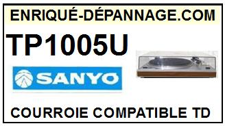 SANYO-TP1005U-COURROIES-COMPATIBLES